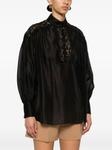 NISSA блузка с кружевом, черный - фото 3