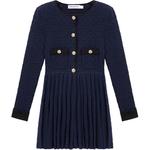 Self-portrait Женское платье с длинным рукавом Navy Blue Self Portrait - фото