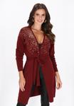 Кардиган faina Cardigan, Burgundy/Red - фото