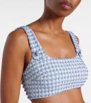 Топ бикини в клетку Ainsley Simkhai, Blue Hydrangea Gingham - фото 4