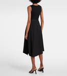 Асимметричная шерстяная юбка миди Loewe, черный - фото 3