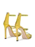 Декорированные босоножки Giuseppe Zanotti, желтый - фото 3