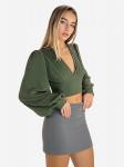 Elara Блузка в темно-зеленом цвете - фото 3
