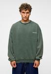 Толстовка zibi London ACID-WASHED OVERSIZED, Khaki - фото 3