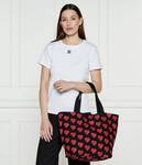 Сумка-шоппер женская Karl Lagerfeld двусторонняя с принтом, черный - фото 2