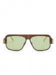 Солнцезащитные очки-пилоты Marni Eyewear, коричневый - фото