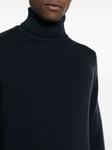 Джемпер с высоким воротником Dell'oglio, синий - фото 5