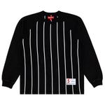 Топ Supreme Stripe Raglan Long-Sleeve Top, Black - фото