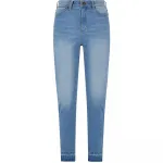 Джинсы Urban Classics Skinny Open Hem high waist, синий - фото 3