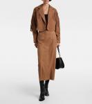 Куртка из замши darragh Rixo, Camel - фото 2