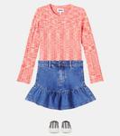 Юбка джинсовая с рюшами Bridget Molo, Washed Vintage - фото 2