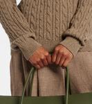 Кашемировый свитер косой вязки Loro Piana, Chia Beans - фото 5