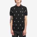Футболка-Поло с черепом X mastermind Fred Perry, черный - фото 2