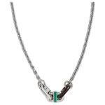 HERMES Лакированное металлическое ожерелье women's silver - фото 6