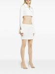 Courrèges юбка мини с поясом, белый - фото 3