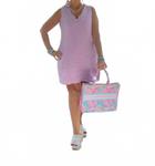 Льняное платье лилового цвета Lulu-B - фото 3