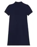 Платье из пике с коротким рукавом для девочки Lacoste, синий - фото 5