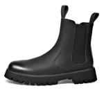 Мужские желто-черные Chelsea Boots GZZ с желтой флисовой подкладкой - фото 7