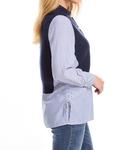 Свитер в технике микс в темно-синем цвете FDJ - фото 3