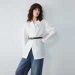 ELLE Рубашка Women's White Lapel Moderate - фото 3