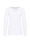 Топ Cecil V-NECK LANGARM, Weiß/White - фото 5