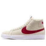 Кроссовки Nike SB Zoom Blazer Mid 'Pale Ivory Noble Red' - фото