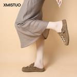Закрытые тапочки для женщин XMISTUO, хаки - фото 6