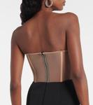 Асимметричное мини-платье David Koma, черный - фото 6