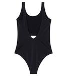 Купальник с логотипом MM6 Maison Margiela, черный - фото 4