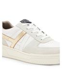 Кроссовки AllSaints Vix Suede Sneaker, цвет White/Gold - фото 5