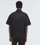 Джинсовая рубашка с логотипом Prada, черный - фото 4