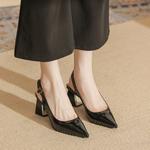 Ainer-cat Ainer cat Chunky Heel High Heels 6.5cm Women's Black - фото 6