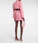 Укороченный креповый блейзер Blumarine, Bubble - фото 3