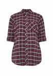 Блуза Yours Clothing Button-down blouse, Burgundy/Dark Red - фото 5