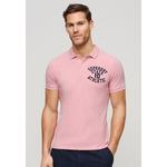 Поло Superdry Vintage Superstate, розовый - фото