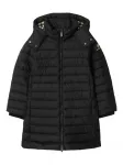 Пуховик с капюшоном BURBERRY KIDS, черный - фото