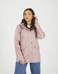 Дождевик Brave Soul с капюшоном нежно-розового цвета - фото