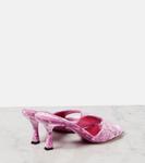 Бархатные мюли Skye 70 Jimmy Choo, Light Magenta - фото 2