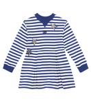 Полосатое платье из хлопкового джерси Dolce&Gabbana, синий - фото