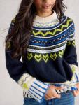 Джемпер Harriet в стиле Fair Isle White Stuff, Navy/Multi - фото 3