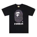 Футболка BAPE Leopard Big Ape Head, черная - фото