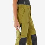 QUECHUA Брюки детские на молнии, размер 122-170, походные - MH500 хаки/желтый - фото 8