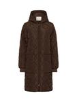 BPtilla Стеганое длинное пальто KAFFE, Chocolate Brown - фото 5