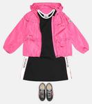 Платье стрейч Moncler Enfant, черный - фото 2