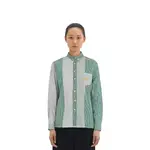 Рубашка в стиле пэчворк с полосками PALACE, зеленый - фото 5