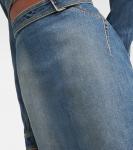 Джинсовая юбка-карандаш Alaïa, синий - фото 4