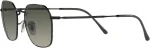 Солнцезащитные очки Ray-Ban унисекс Rb3694 Jim Square, Black/Grey Gradient - фото 2