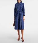 Хлопковое платье-рубашка Tory Burch, Blue Paisley - фото 2