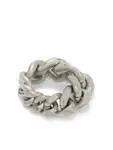 Кольцо с цепочкой JIL SANDER, серый - фото 2