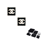 Серьги-гвоздики женские CHANEL, черный - фото